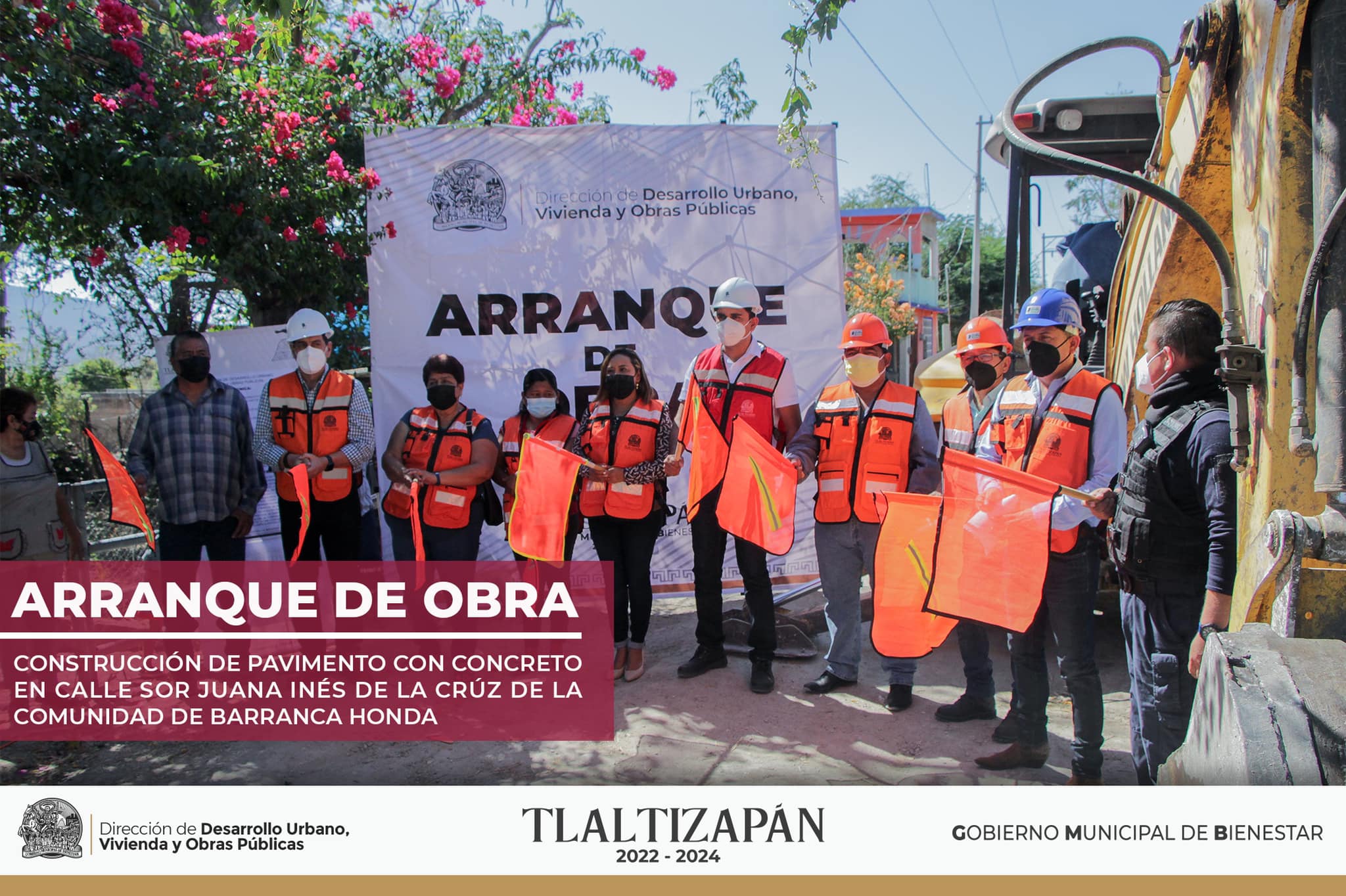 ARRANQUE DE OBRA EN LA COMUNIDAD DE BARRANCA HONDA